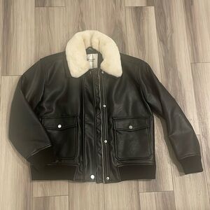 Abercrombie and Fitch faux leather jacket